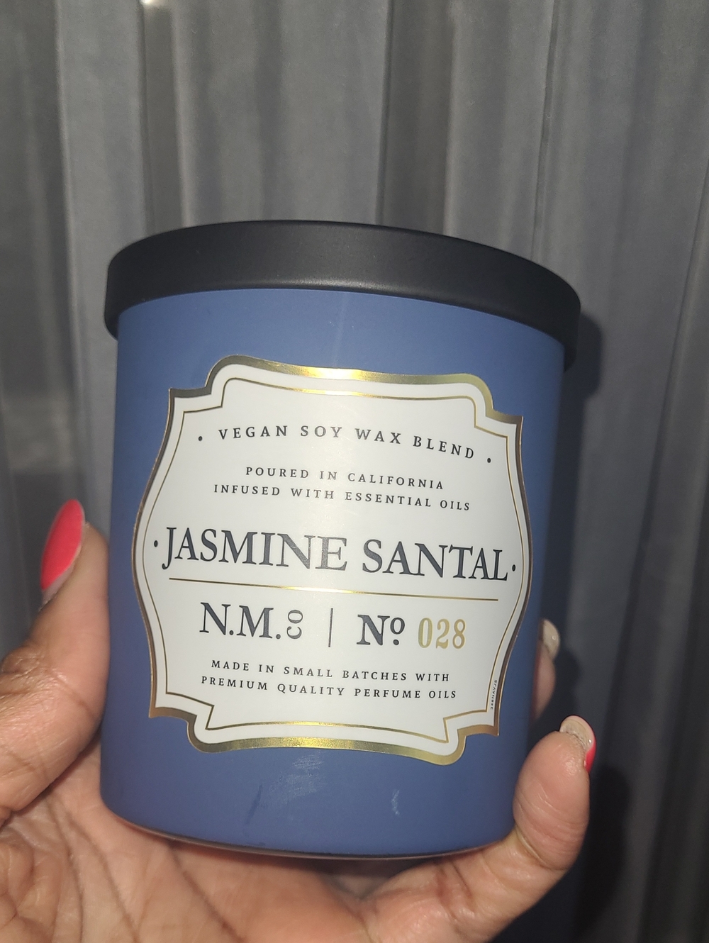 Jasmine Santal Soy Candle (Blue) - No. 028